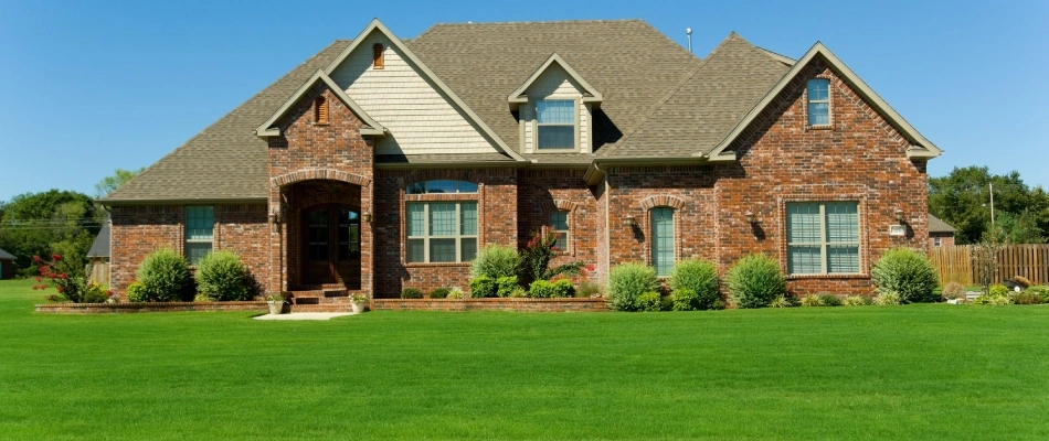 Healthy green lawn after services in Quakertown, PA.